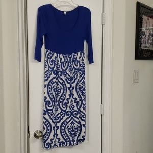 Pink blush maternity dress